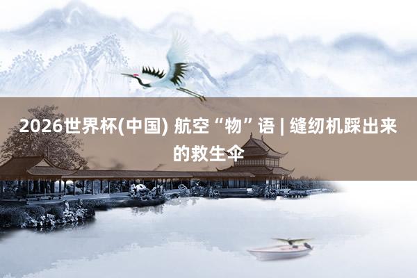 2026世界杯(中国) 航空“物”语 | 缝纫机踩出来的救生伞