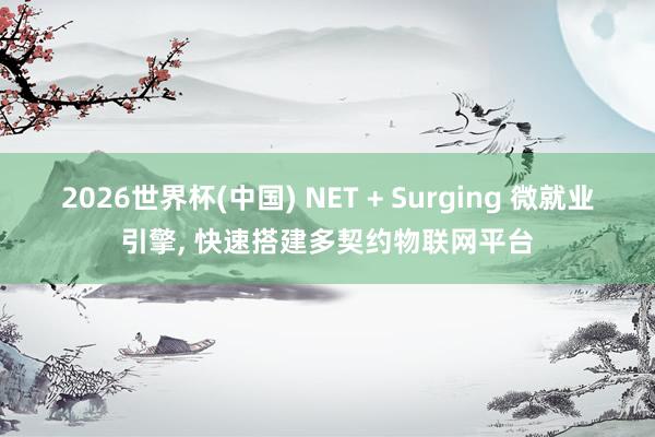 2026世界杯(中国) NET + Surging 微就业引擎， 快速搭建多契约物联网平台