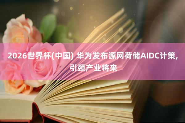 2026世界杯(中国) 华为发布源网荷储AIDC计策， 引颈产业将来