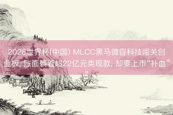 2026世界杯(中国) MLCC黑马微容科技闯关创业板, 账面躺着超22亿元类现款, 却要上市“补血”
